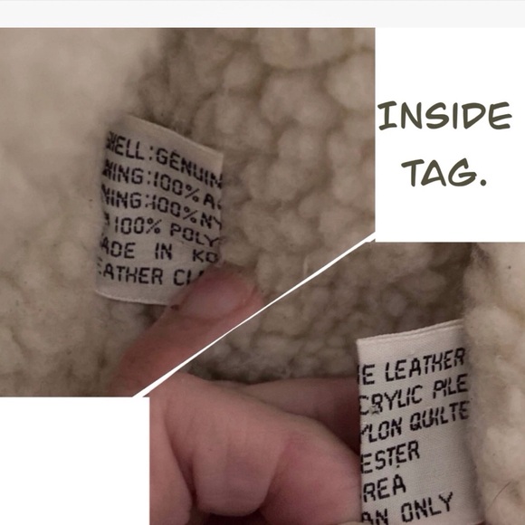 Vintage Sheepskin Leather Rancher Style Coat from Grande Bay Size L - Picture 5 of 16